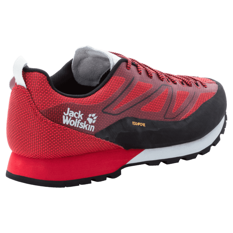 Men's Scrambler 2 Texapore Low Brand Jack Wolfskin Black-Red Collection