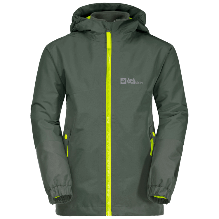 Boy's Iceland 3In1 Jacket Brands Thyme Green Brand Jack Wolfskin