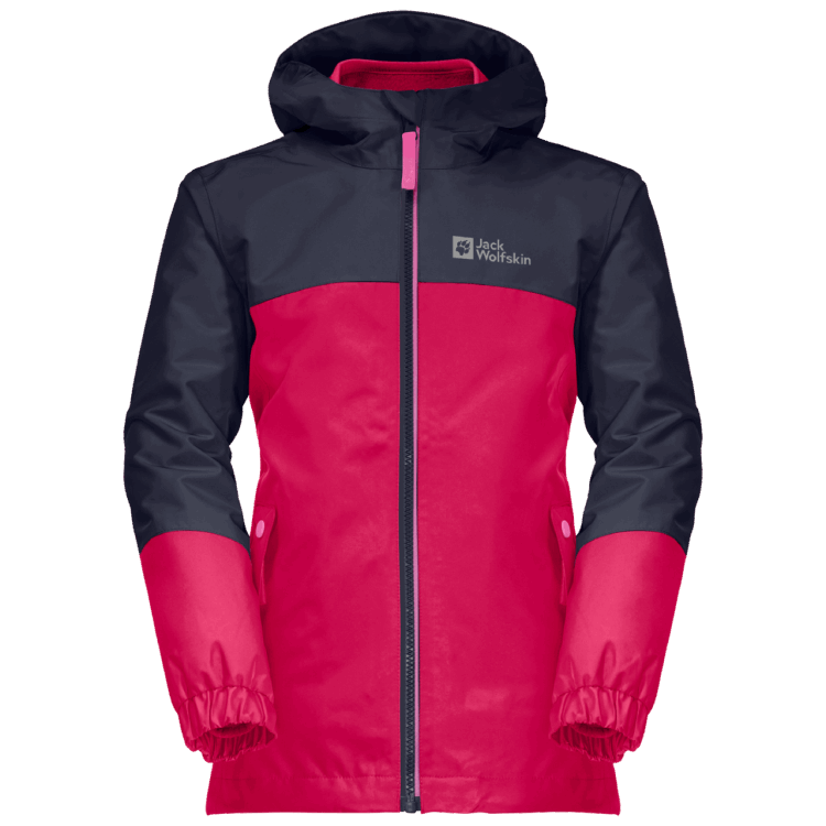 Brand Jack Wolfskin Pink Dahlia Original Girl's Iceland 3In1 Jacket