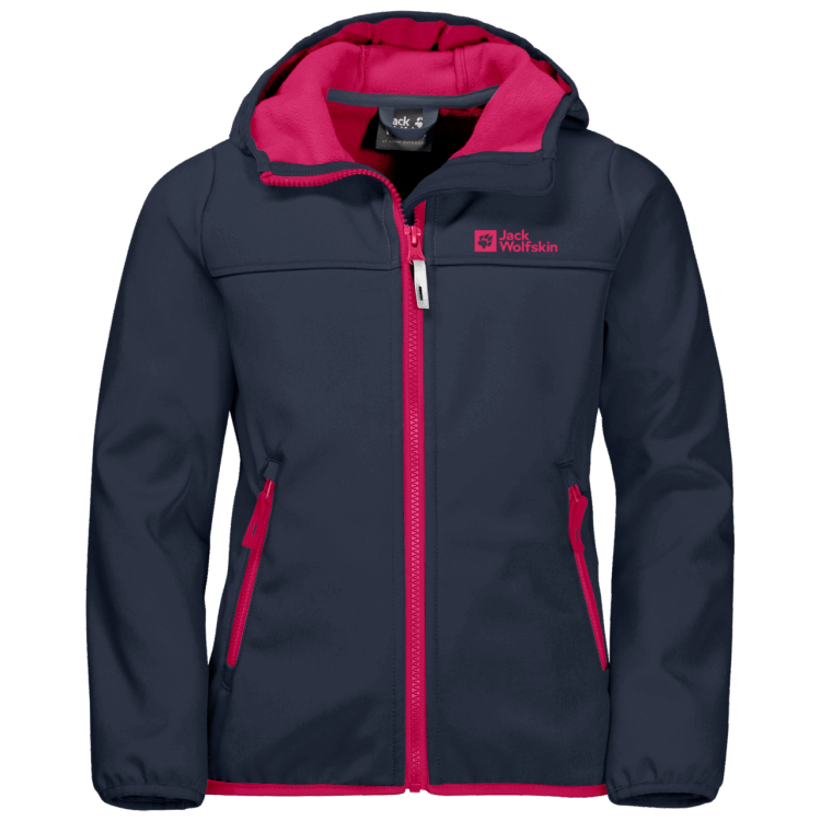 Brand Jack Wolfskin Kid's Fourwinds Jacket Collection Night Blue-Pink
