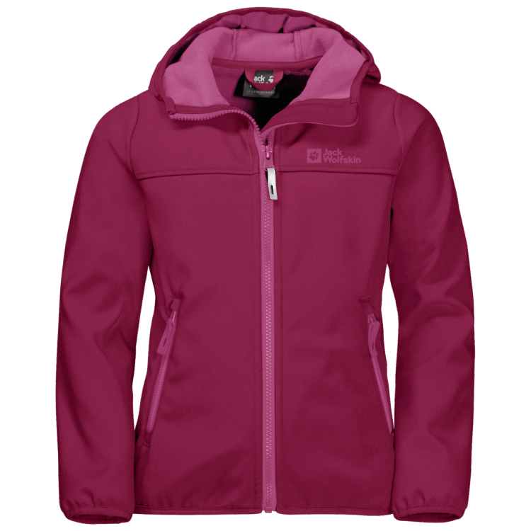 Dark Ruby Brand Jack Wolfskin Kid's Fourwinds Jacket Origin