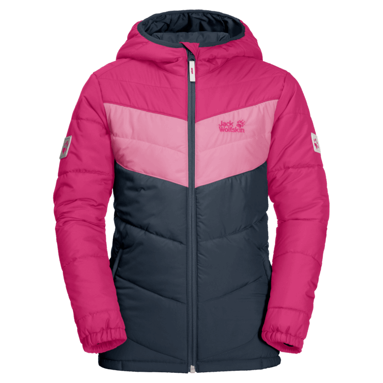 Fashion Brand Jack Wolfskin Kid's Three Hills Jacket Pink Peony