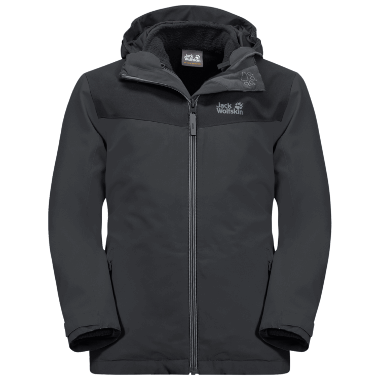 Kid's Snowfrost 3In1 Jacket Brand Jack Wolfskin Phantom Origin