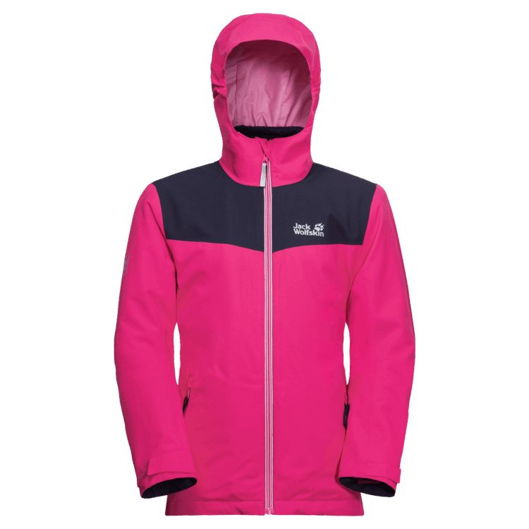 Kid's Snowfrost 3In1 Jacket Pink Peony Brand Jack Wolfskin