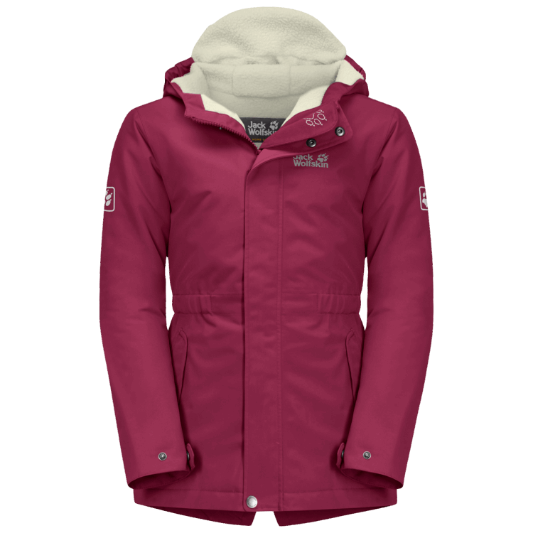 Brand Jack Wolfskin Dark Ruby Best Girl's Cosy Bear Jacket