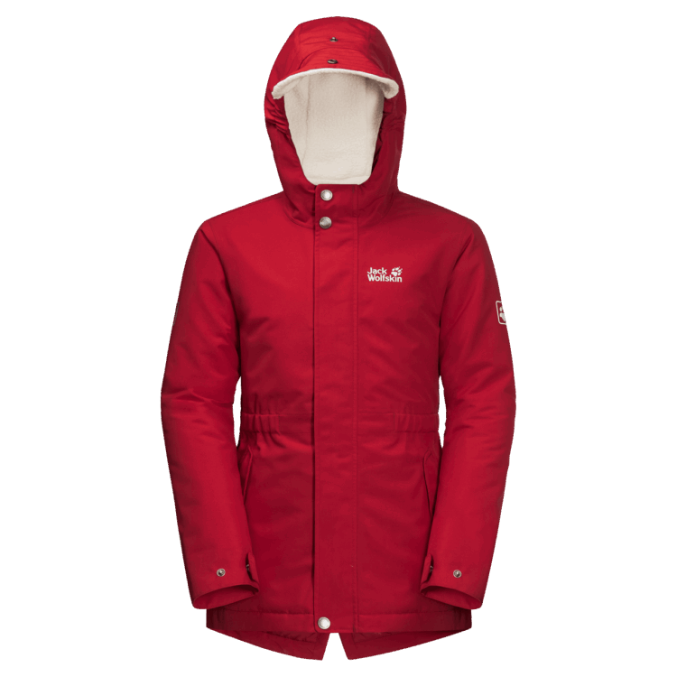 Brand Jack Wolfskin Indian Red Girls' Cosy Bear Jacket New