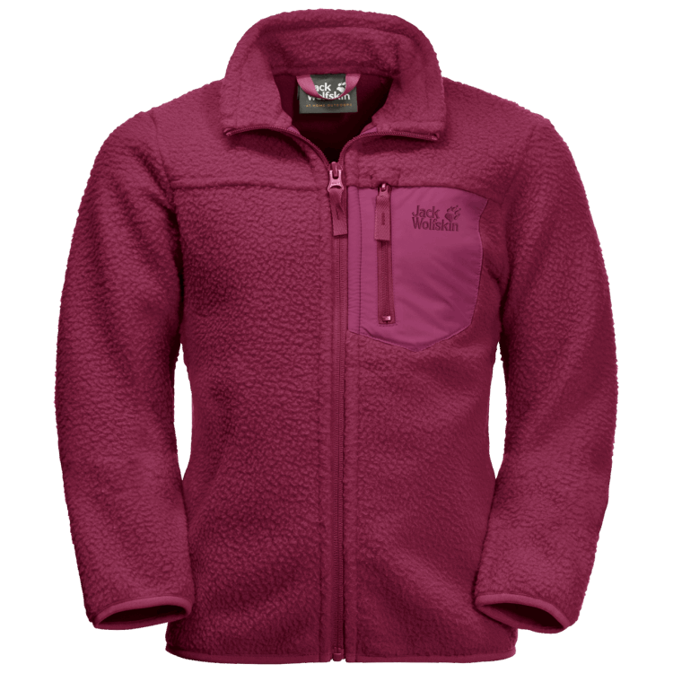 Dark Ruby Original Kid's Ice Cloud Jacket Brand Jack Wolfskin