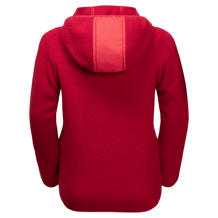 Kid's Ice Cloud Hood Jacket Brand Jack Wolfskin Indian Red Brand