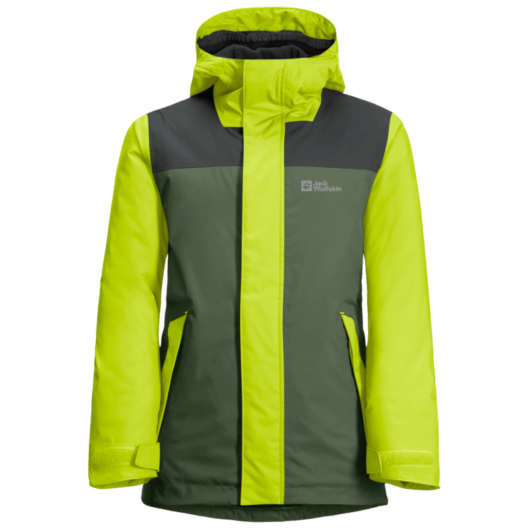 Kid's Icy Mountain Jacket Thyme Green Hot Brand Jack Wolfskin