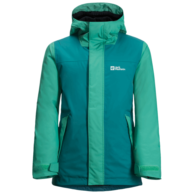 Kid's Icy Mountain Jacket New Bay Blue Brand Jack Wolfskin
