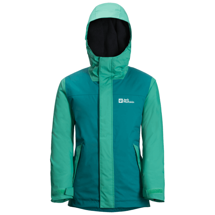 Kid's Icy Mountain Jacket New Bay Blue Brand Jack Wolfskin