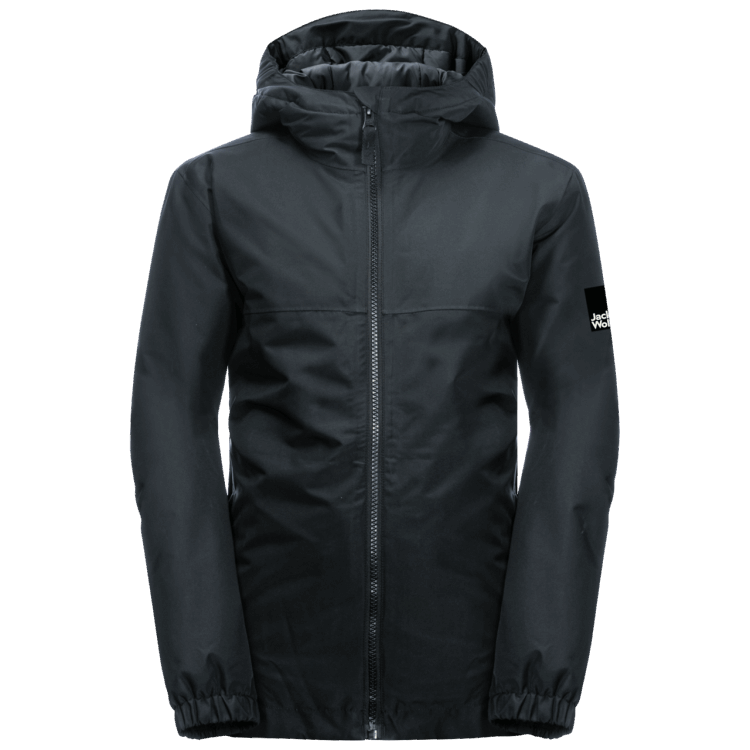 Black Hot Brand Jack Wolfskin Youth Spirit 2L Insulated Jacket
