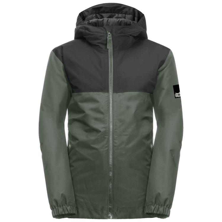 Thyme Green Best Youth Spirit 2L Insulated Jacket Brand Jack Wolfskin