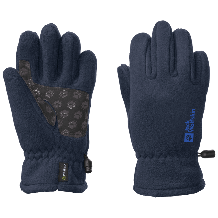 Origins Brand Jack Wolfskin Kid's Fleece Glove Night Blue