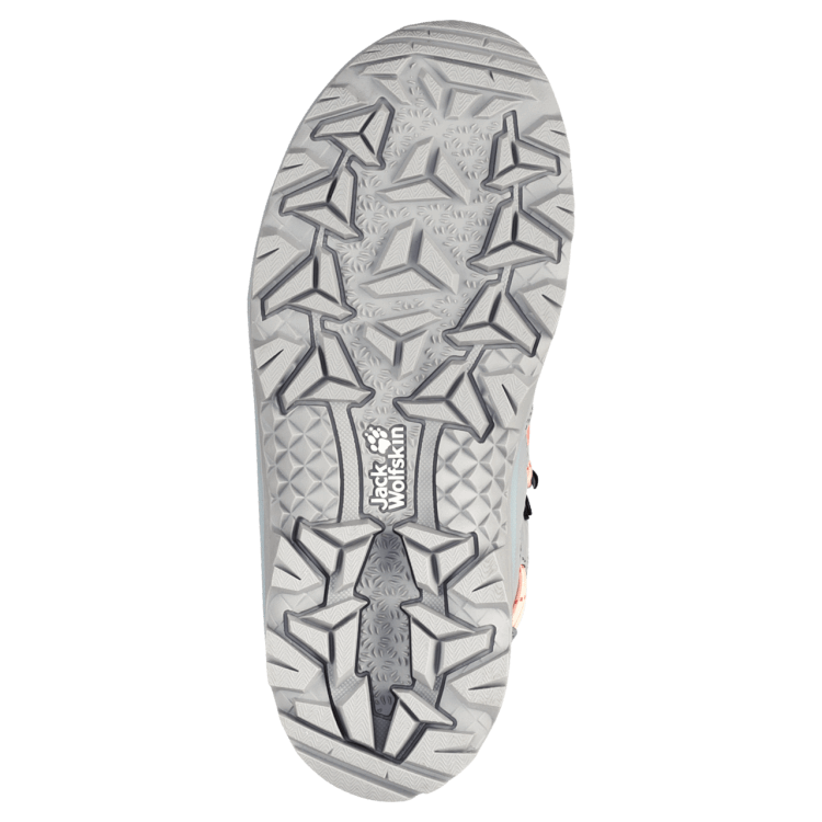 Grey Pink Kid's Vojo Texapore Mid Brand Jack Wolfskin Collection