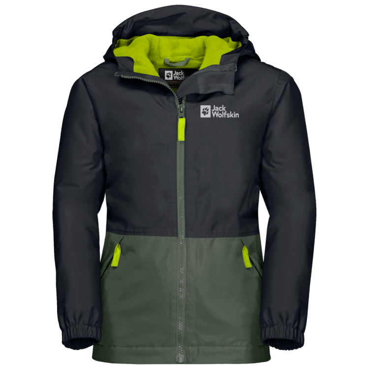 Thyme Green Kid's Snowy Days Jacket Collections Brand Jack Wolfskin