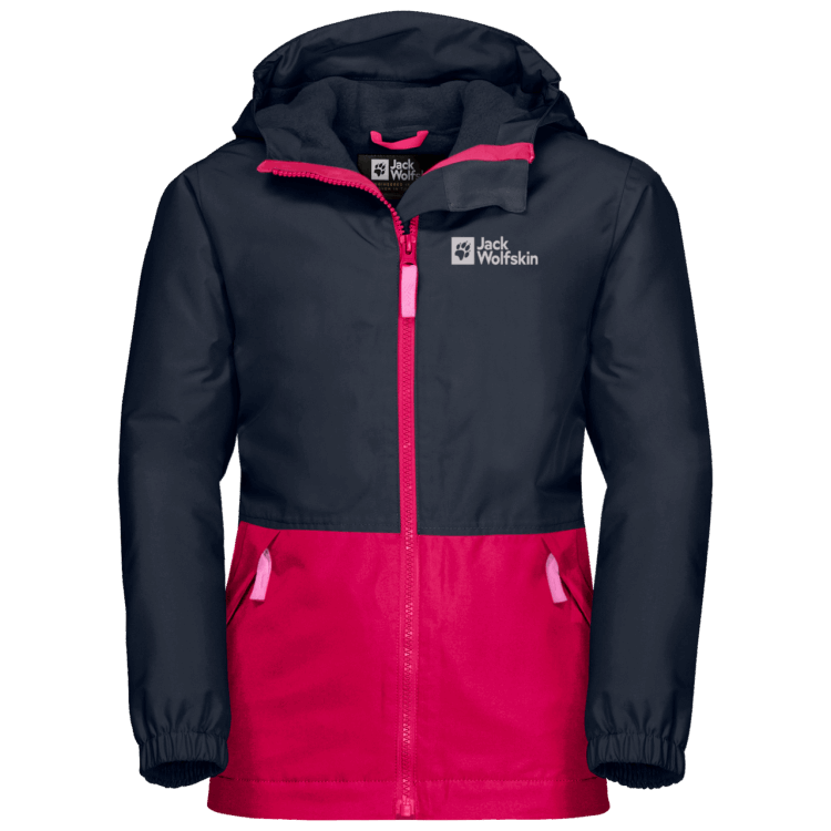 Origin Kid's Snowy Days Jacket Brand Jack Wolfskin Pink Dahlia