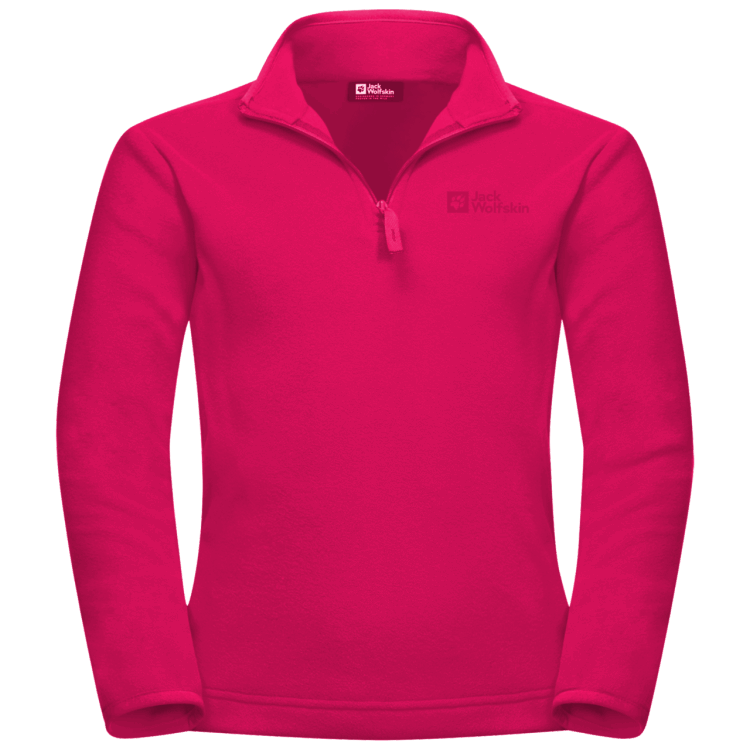 Brand Jack Wolfskin Kid's Taunus Halfull-Zipip Pink Dahlia Hot