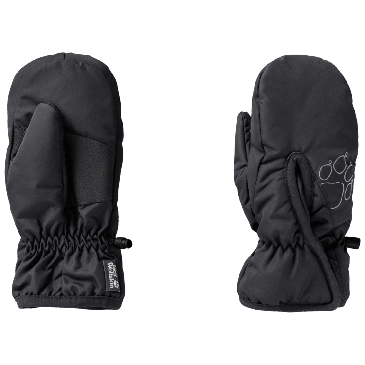 New Black Kid's Easy Entry Mitten Brand Jack Wolfskin