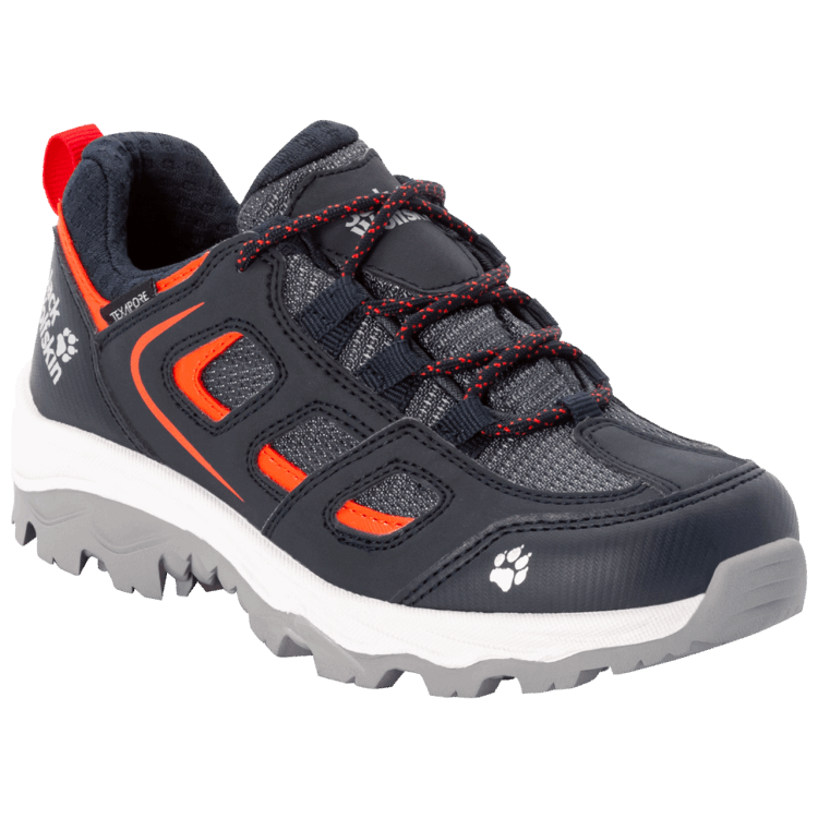Kid's Vojo Texapore Low Night Blue-Red Brand Jack Wolfskin Collections