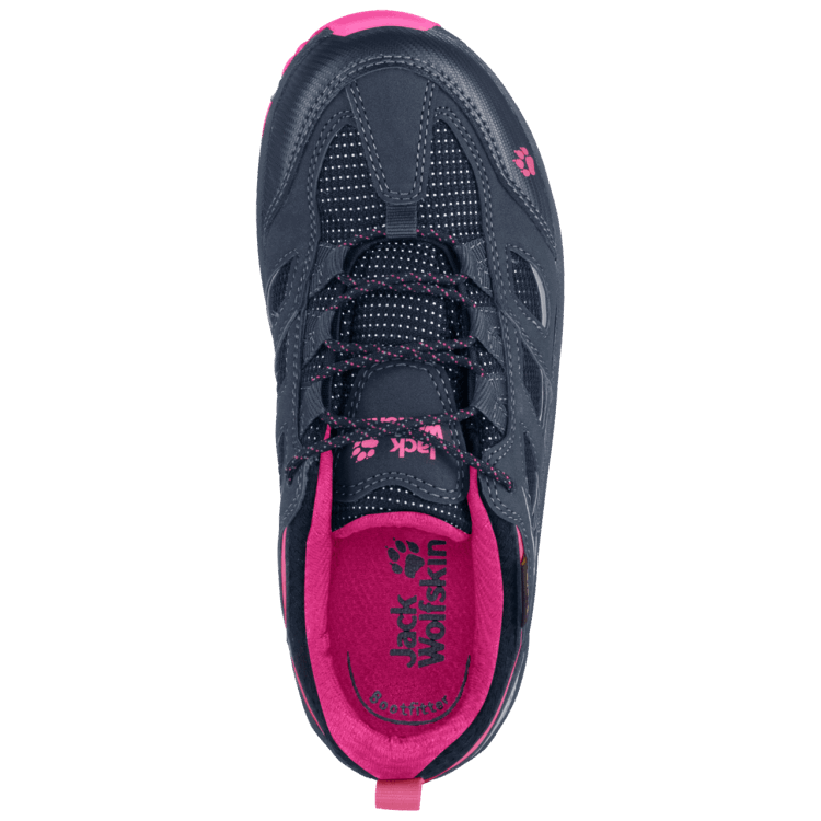 Kid's Vojo Texapore Low Origins Brand Jack Wolfskin Blue-Pink