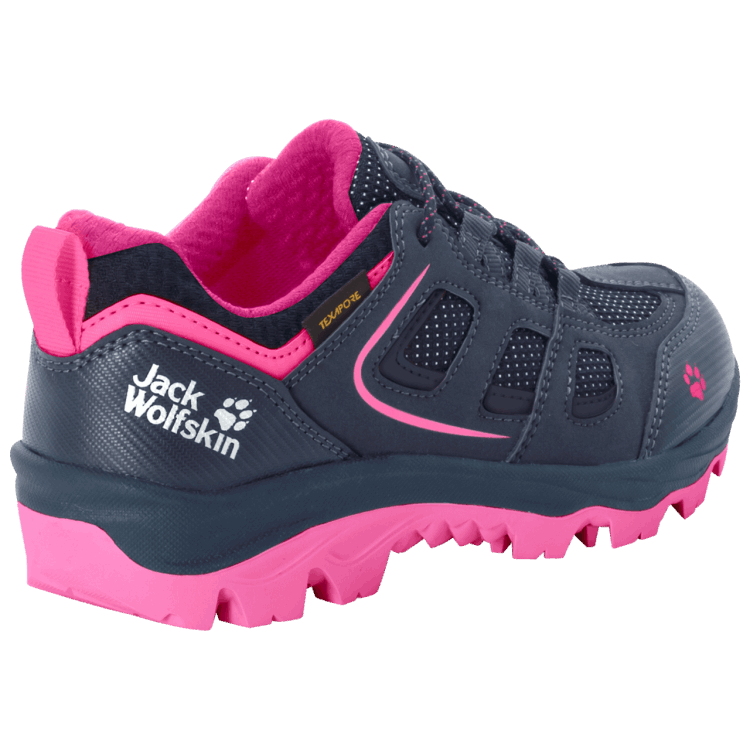 Kid's Vojo Texapore Low Origins Brand Jack Wolfskin Blue-Pink
