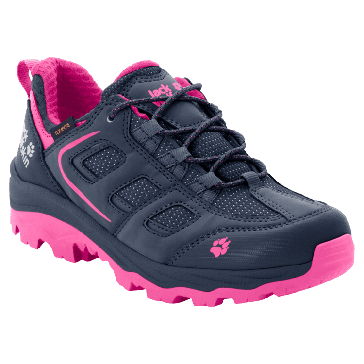 Kid's Vojo Texapore Low Origins Brand Jack Wolfskin Blue-Pink