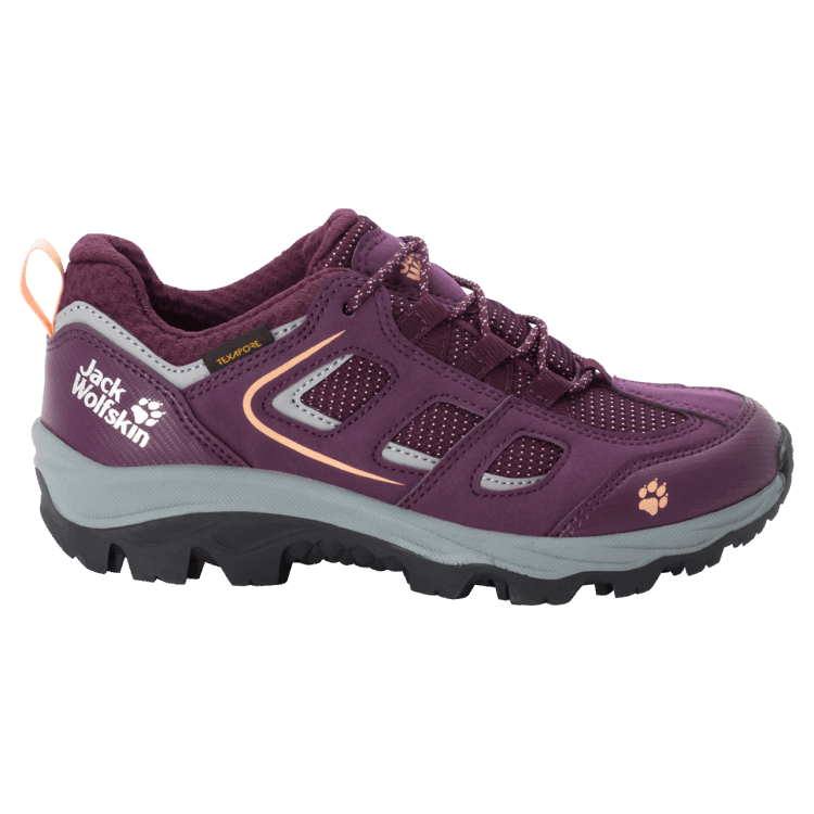 Kid's Vojo Texapore Low Brand Purple-Coral Brand Jack Wolfskin