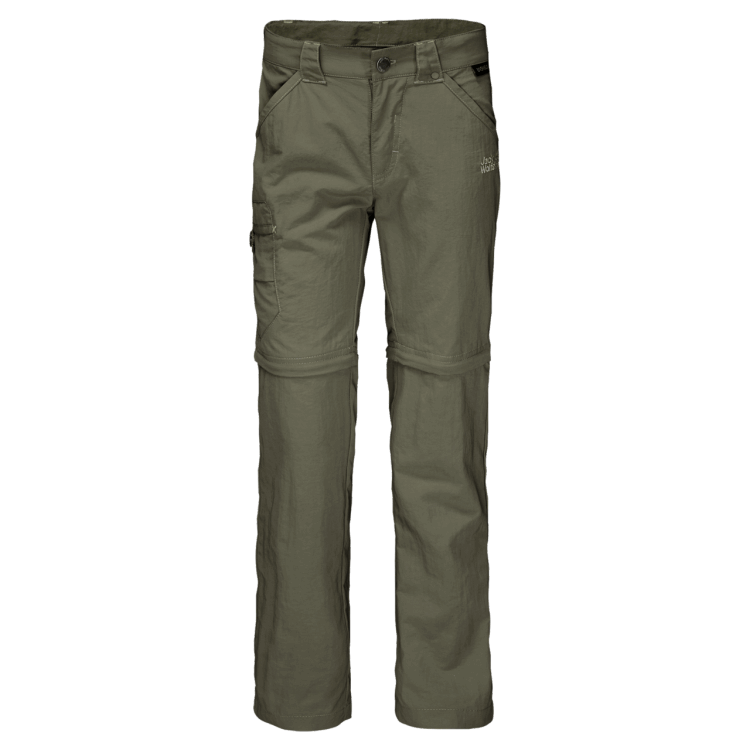 Brand Jack Wolfskin Woodland Green Kid's Safari Zip Off Pants Original