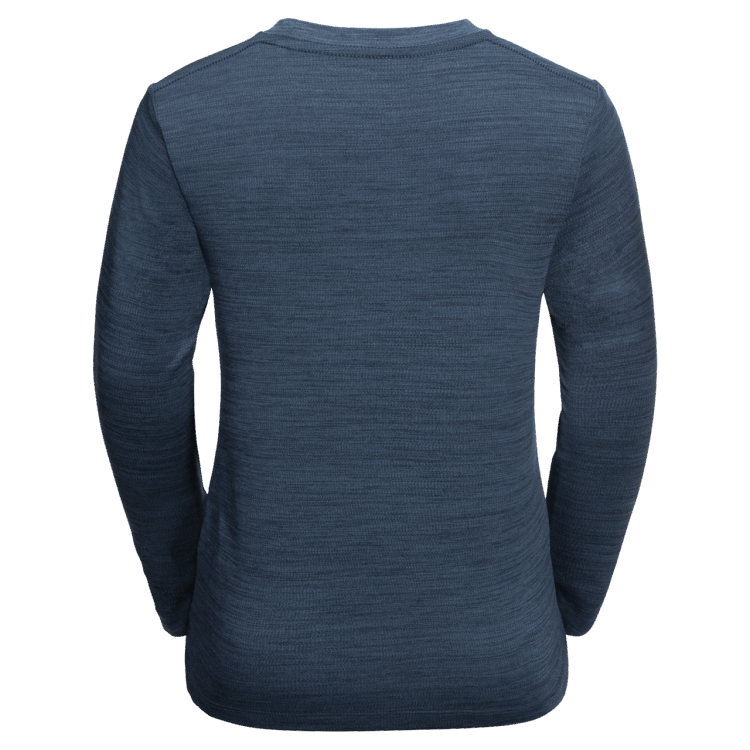 Kid's Vargen Longsleeve Original Dark Blue-Red Brand Jack Wolfskin
