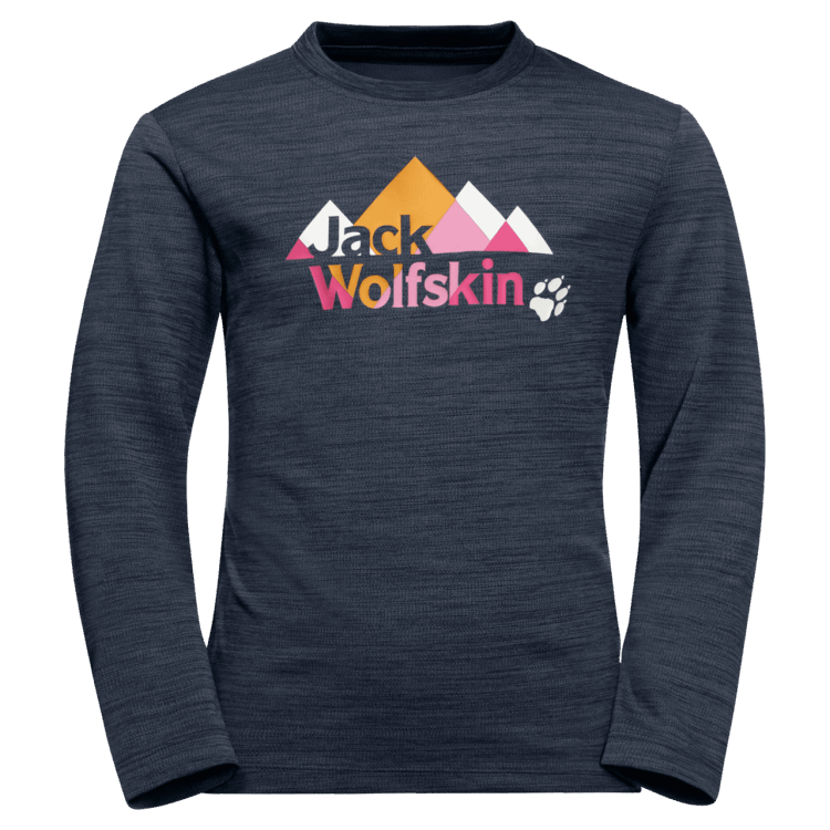 Brand Jack Wolfskin Night Blue Hot Kid's Vargen Longsleeve