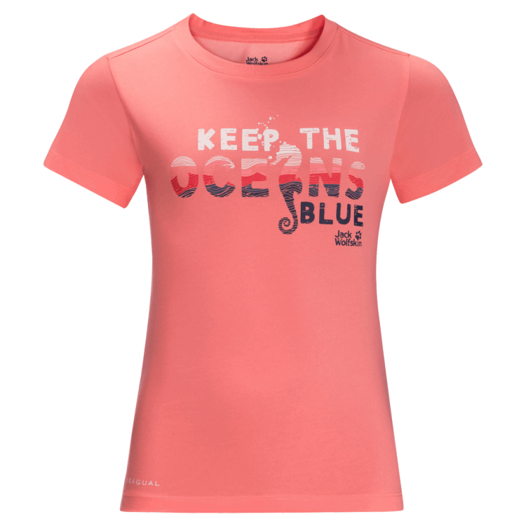 Brand Jack Wolfskin Apricot Coral Kid's Ocean Wave T Best