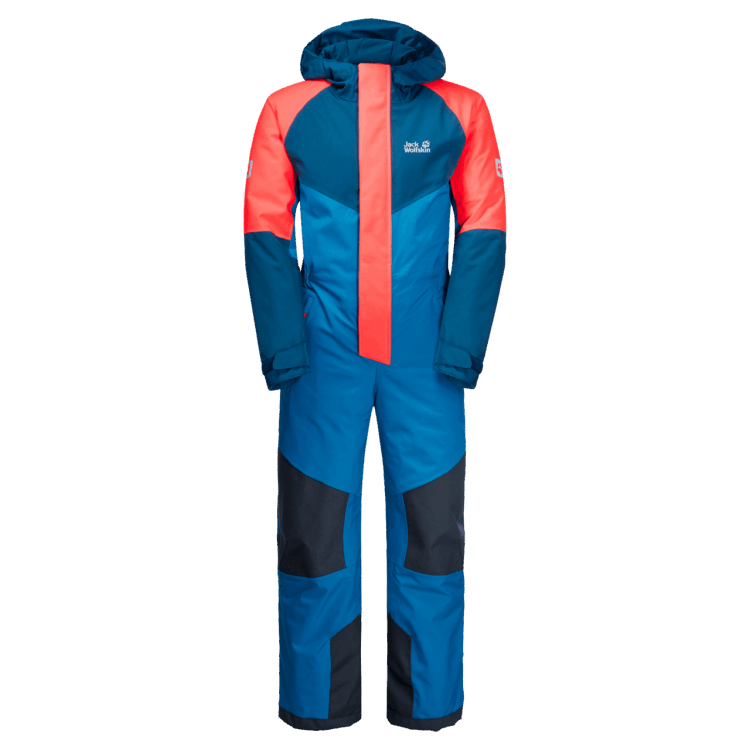 Fashion Brand Jack Wolfskin Blue Pacific Kid's Great Snow Snowsuit