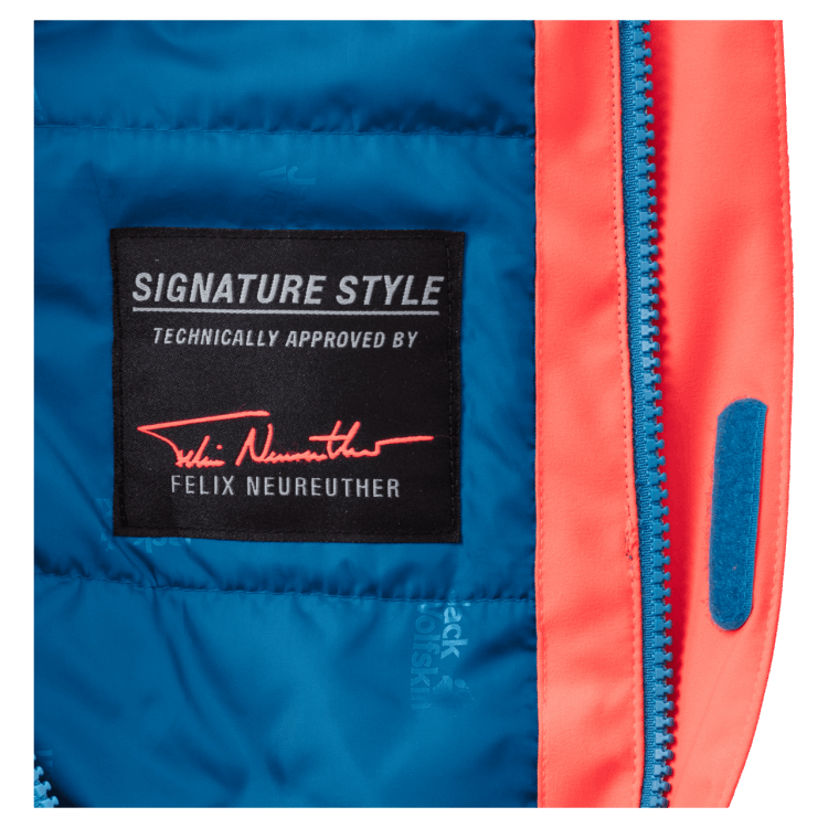 Fashion Brand Jack Wolfskin Blue Pacific Kid's Great Snow Snowsuit