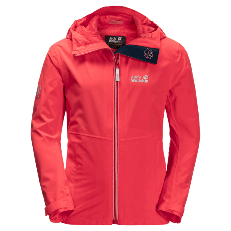 Kid's JWP Shell Tulip Red Brand Jack Wolfskin