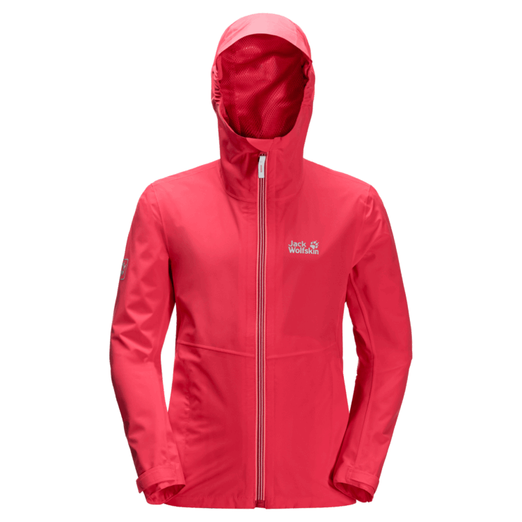 Kid's JWP Shell Tulip Red Brand Jack Wolfskin