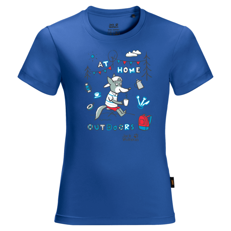 Brand Jack Wolfskin Coastal Blue Kid's Happy Camper T Fashion