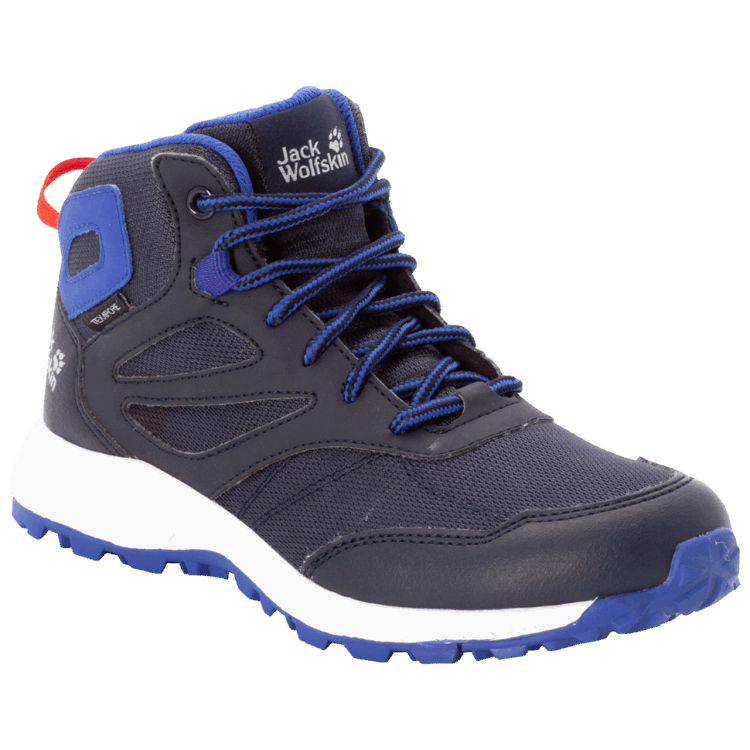 WOODLAND TEXAPORE MID K Collections Night Blue-Red Brand Jack Wolfskin