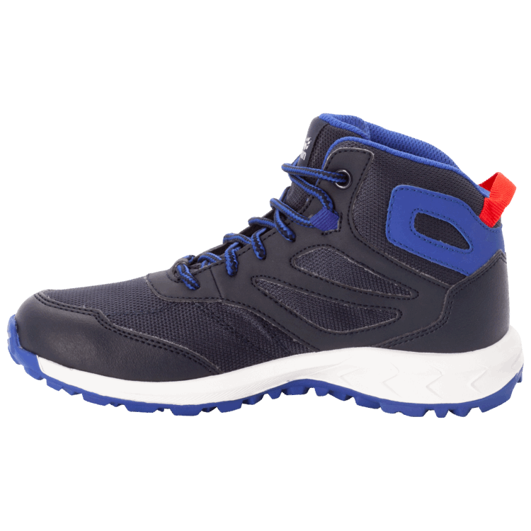 WOODLAND TEXAPORE MID K Collections Night Blue-Red Brand Jack Wolfskin