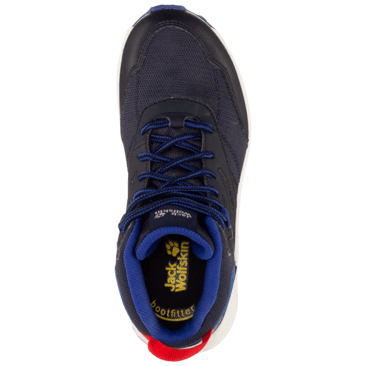 WOODLAND TEXAPORE MID K Collections Night Blue-Red Brand Jack Wolfskin