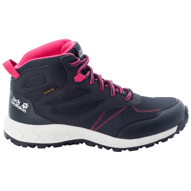 Brand Jack Wolfskin Night Blue-Pink Origin WOODLAND TEXAPORE MID K