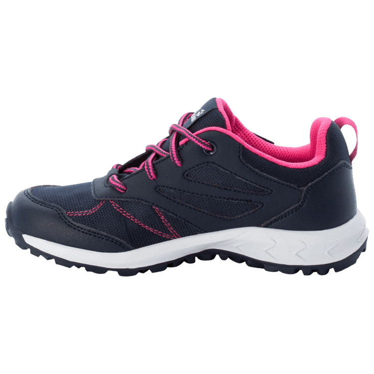 Brand Jack Wolfskin WOODLAND TEXAPORE LOW K Night Blue-Pink