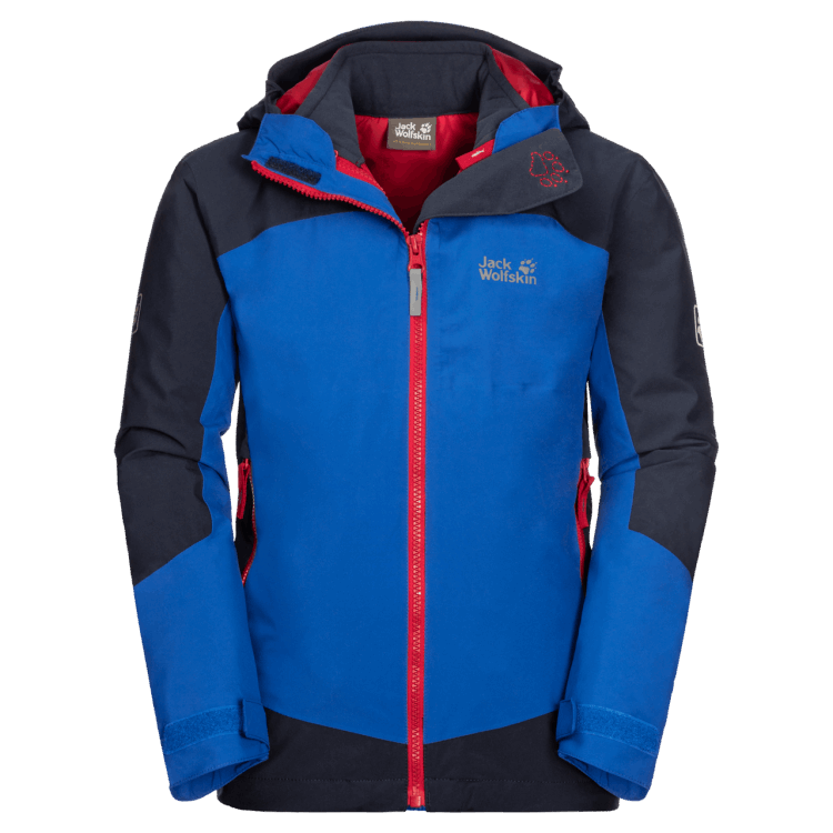 Brand Jack Wolfskin Kid's Ropi 3In1 Jacket Coastal Blue Best