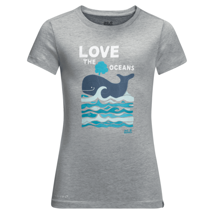 Slate Grey Brand Jack Wolfskin Kid's Ocean T Collection