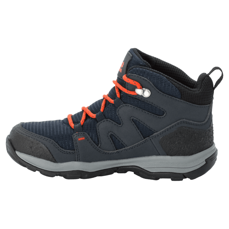 Blue-Orange Origins Brand Jack Wolfskin Kid's Mtn Attack 3 Texapore Mid Hiking Shoes