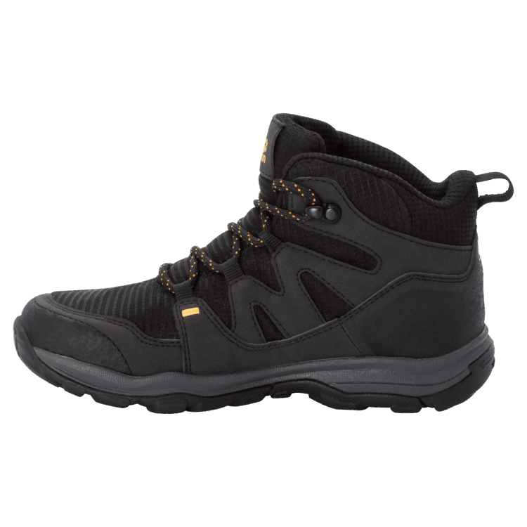 Black Brand Kid's Mtn Attack 3 Texapore Mid Hiking Shoes Brand Jack Wolfskin