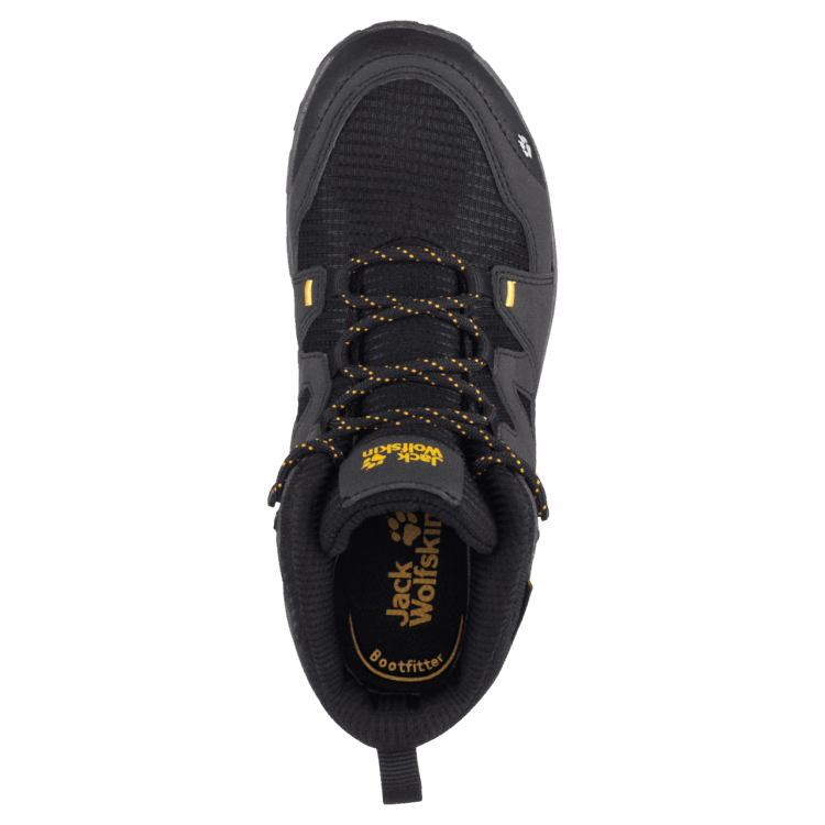 Black Brand Kid's Mtn Attack 3 Texapore Mid Hiking Shoes Brand Jack Wolfskin