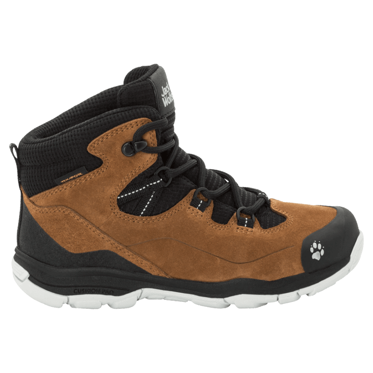 Desert Brown-Black Kid's Mtn Attack 3 Lt Texapore Mid Brand Jack Wolfskin