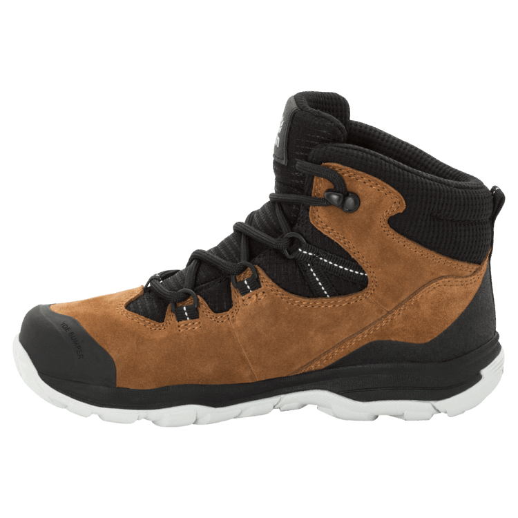 Desert Brown-Black Kid's Mtn Attack 3 Lt Texapore Mid Brand Jack Wolfskin