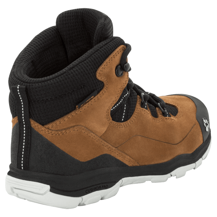 Desert Brown-Black Kid's Mtn Attack 3 Lt Texapore Mid Brand Jack Wolfskin